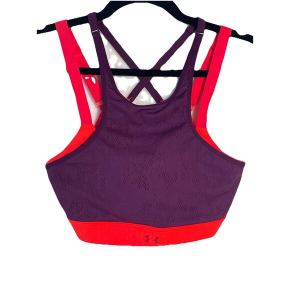 Under Armour Sports Bra Pink/ Purple Support Medium - Picture 1 of 4